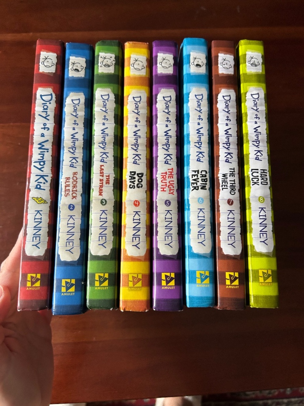 Diary of a Wimpy Kid Books 1-8 Set by Jeff Kinney – Hardcover Children's Collect